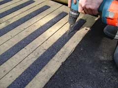 applying decking strips