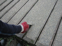 application of wood deck